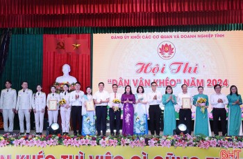 Sôi nổi Hội thi “Dân vận khéo” Đảng ủy Khối năm 2024