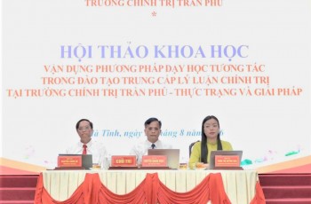 Hội thảo khoa học “Vận dụng phương pháp dạy học tương tác trong đào tạo Trung cấp lý luận chính trị tại Trường Chính trị Trần Phú- Thực trạng và giải pháp”.