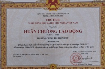TRƯỜNG CHÍNH TRỊ TRẦN PHÚ HÀ TĨNH - LỊCH SỬ 81 NĂM XÂY DỰNG, TRƯỞNG THÀNH VÀ CỐNG HIẾN